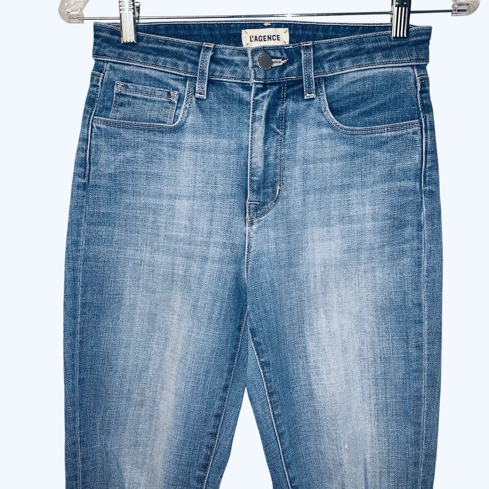L'agence High Line High Rise Skinny Jeans in Catalina Destruct size 25 - Picture 10 of 10